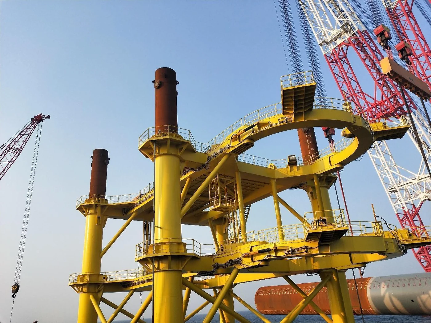 Offshore structures and site equipment.